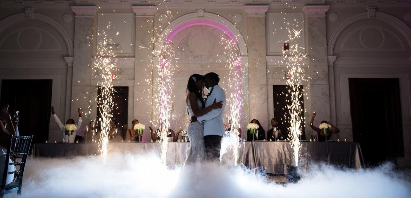 first dance with smoke effect weddings parties entertainment l